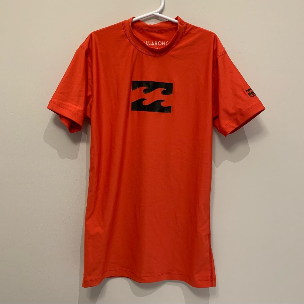 Billabong Boy’s Rashguard with 50+ UPF Protection, Orange Size 8